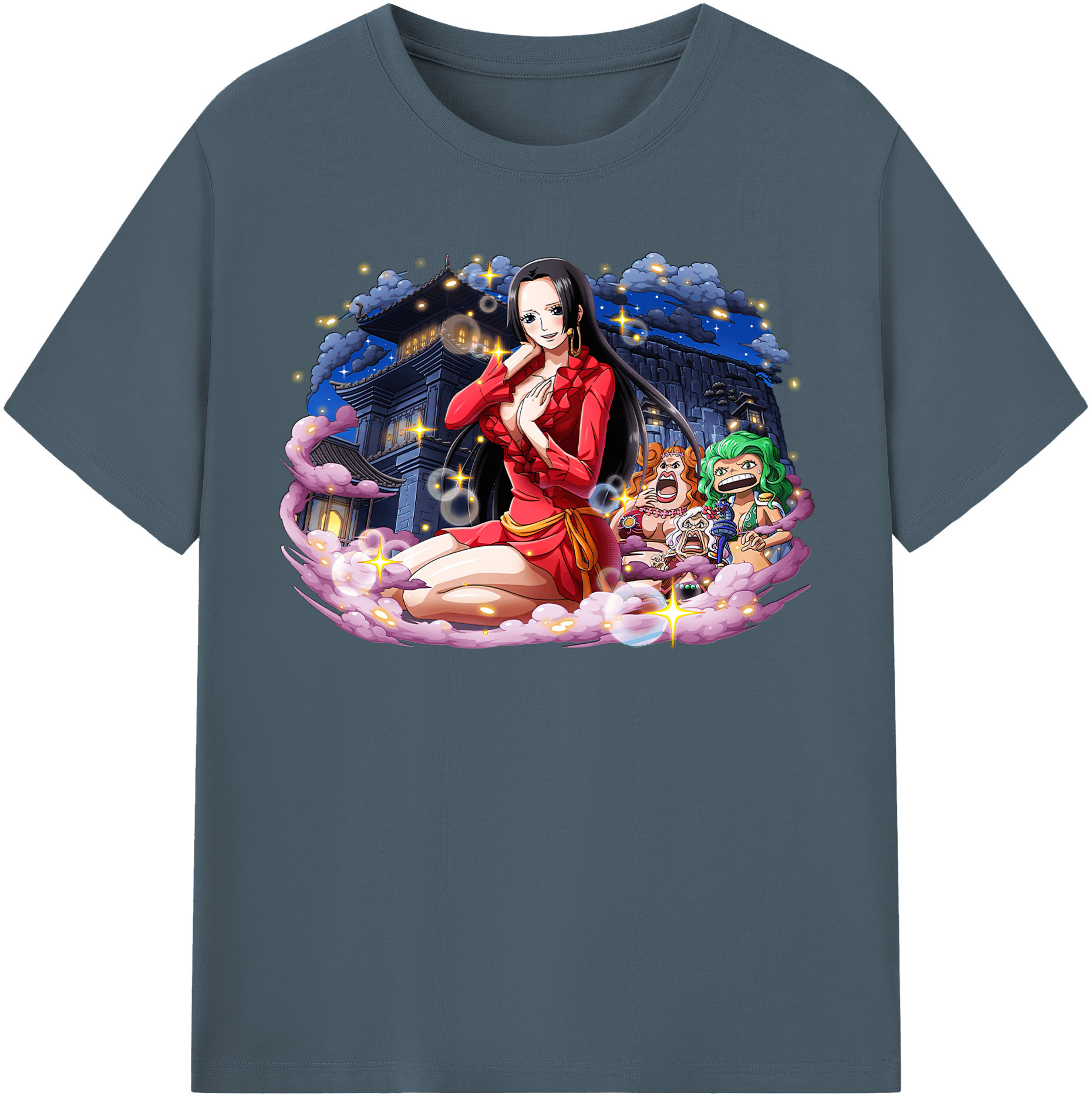 ワンピース ボア・ハンコック ONE PIECE Boa·Hancock 綿100％半袖Tシャツ（フロントプリント）